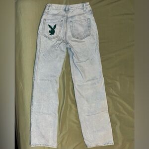 Playboy x Pacsun Light Blue Ripped Women's Jeans